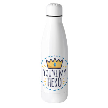 Dad, you are my hero!, Metal mug thermos (Stainless steel), 500ml