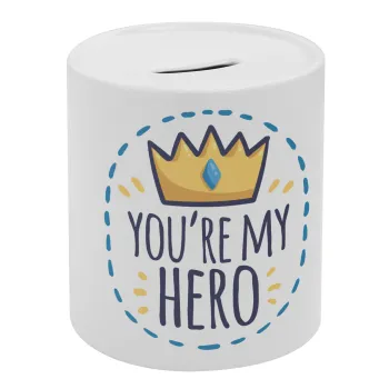 Dad, you are my hero!, Κουμπαράς πορσελάνης με τάπα