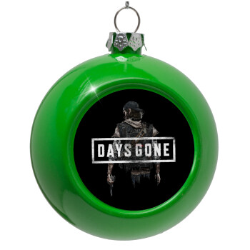 Day's Gone, Green Christmas tree ornament bauble 8cm