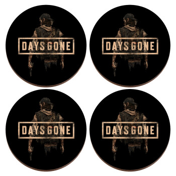 Day's Gone, ΣΕΤ x4 Σουβέρ ξύλινα στρογγυλά plywood (9cm)