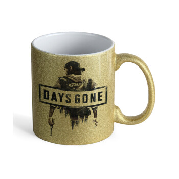 Day's Gone, Κούπα Χρυσή Glitter που γυαλίζει, κεραμική, 330ml