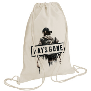 Day's Gone, Τσάντα πλάτης πουγκί GYMBAG natural (28x40cm)