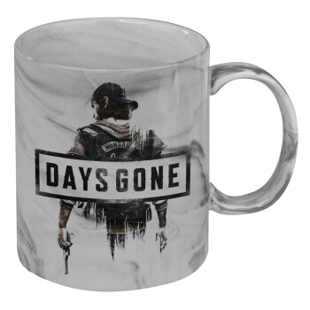 Day's Gone, Mug ceramic marble style, 330ml