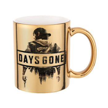 Day's Gone, Mug ceramic, gold mirror, 330ml