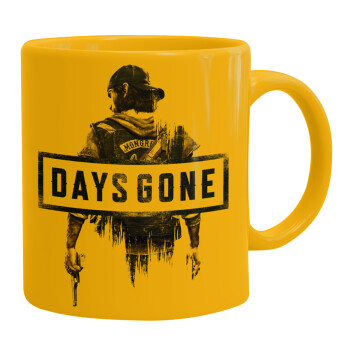 Day's Gone, Ceramic coffee mug yellow, 330ml