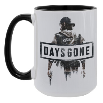 Day's Gone, Κούπα Mega 15oz, κεραμική Μαύρη, 450ml