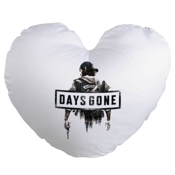 Day's Gone, Μαξιλάρι καναπέ καρδιά 40x40cm περιέχεται το  γέμισμα