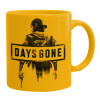 Ceramic coffee mug yellow, 330ml