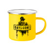 Yellow Enamel Metallic Cup 360ml
