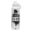 1L Stainless Steel Thermal Bottle with Phone Holder & Double Wall Insulation