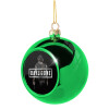 Green Christmas tree ornament ball 8cm