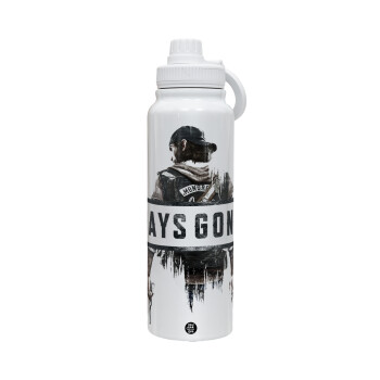 Day's Gone, 1L Stainless Steel Thermal Bottle with Phone Holder & Double Wall Insulation