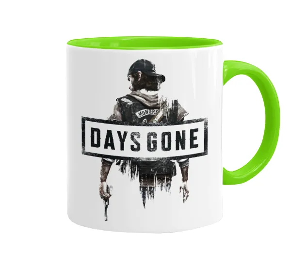 Day's Gone — Mug colored light green, ceramic, 330ml
