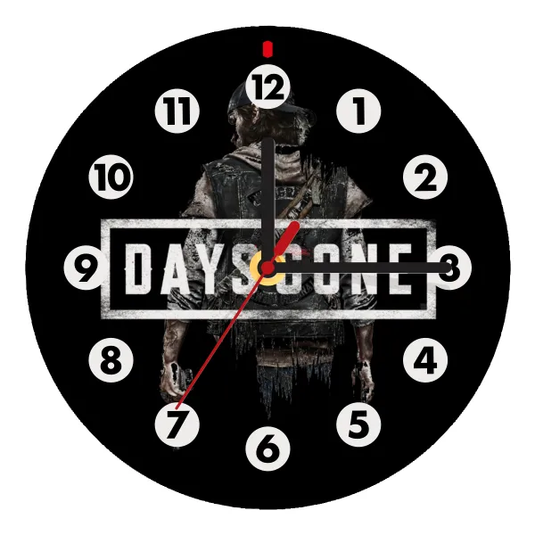 Day's Gone — Wooden wall clock (20cm)