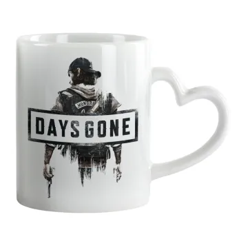 Day's Gone, Mug heart handle, ceramic, 330ml