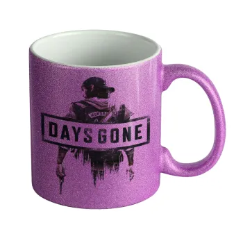 Day's Gone, Κούπα Μωβ Glitter που γυαλίζει, κεραμική, 330ml
