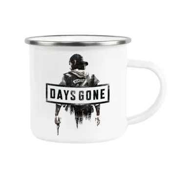 Day's Gone, Metallic enamel cup white 360ml