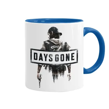 Day's Gone, Κούπα χρωματιστή μπλε, κεραμική, 330ml