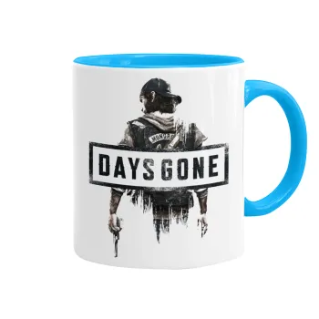 Day's Gone, Mug colored light blue, ceramic, 330ml