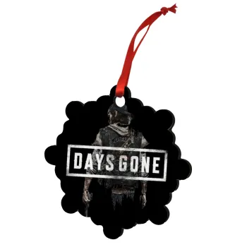 Day's Gone, Christmas ornament snowflake wooden 7.5cm