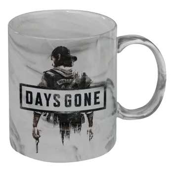Day's Gone, Mug ceramic marble style, 330ml
