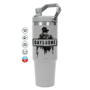 Day's Gone, ΓΚΡΙ χρώματος Θερμός Ανοξείδωτο 890ml (30oz) με χερούλι