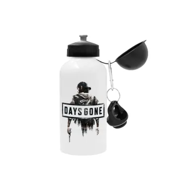 Day's Gone, Metal water bottle, White, aluminum 500ml