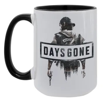 Day's Gone, Κούπα Mega 15oz, κεραμική Μαύρη, 450ml