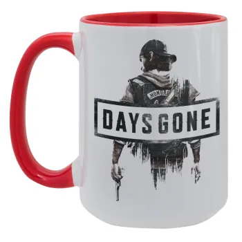 Day's Gone, Κούπα Mega 15oz, κεραμική Κόκκινη, 450ml