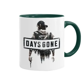 Day's Gone, Κούπα χρωματιστή πράσινη, κεραμική, 330ml