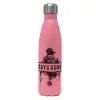 Μεταλλικό παγούρι θερμός Ροζ Ματ (Stainless steel), διπλού τοιχώματος, 500ml