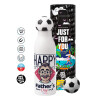 Soccer Metal mug thermos, double wall, 550ml