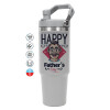 GREY color, 890ml (30oz) stainless Steel Tumbler with Handle