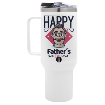 Για την γιορτή του μπαμπά!, Mega Tumbler με καπάκι, διπλού τοιχώματος (θερμό) 1,2L