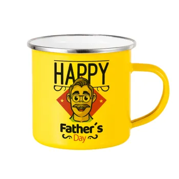 Για την γιορτή του μπαμπά!, Κούπα Μεταλλική εμαγιέ Κίτρινη 360ml