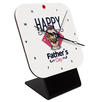 Για την γιορτή του μπαμπά!, Επιτραπέζιο ρολόι ξύλινο με δείκτες (10cm)