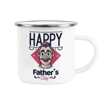 Για την γιορτή του μπαμπά!, Κούπα Μεταλλική εμαγιέ λευκη 360ml