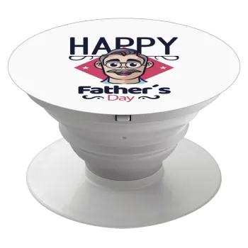 Για την γιορτή του μπαμπά!, Phone Holders Stand  Λευκό Βάση Στήριξης Κινητού στο Χέρι