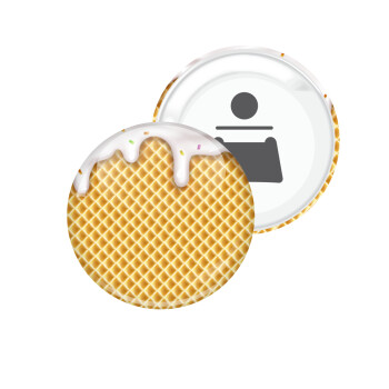 Παγωτό, Μαγνητάκι και ανοιχτήρι μπύρας στρογγυλό διάστασης 5,9cm