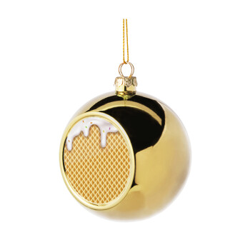 Παγωτό, Golden Christmas tree ball ornament 8cm