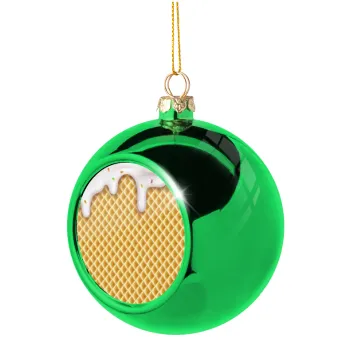 Παγωτό, Green Christmas tree ornament ball 8cm