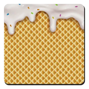 Παγωτό, Τετράγωνο μαγνητάκι ξύλινο 9x9cm