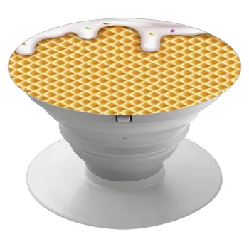 Παγωτό, Phone Holders Stand  White Hand-held Mobile Phone Holder