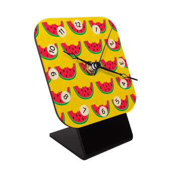 Καρπουζάκια, Επιτραπέζιο ρολόι σε φυσικό ξύλο (10cm)