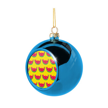 Καρπουζάκια, Blue Christmas tree ball ornament 8cm