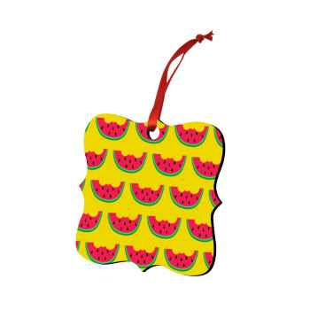 Καρπουζάκια, Στολίδι Χριστουγεννιάτικο στολίδι polygon ξύλινο 7.5cm