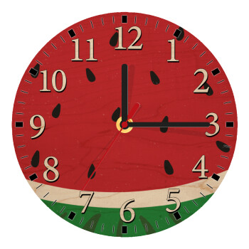 Καρπούζι, Ρολόι τοίχου ξύλινο plywood (20cm)