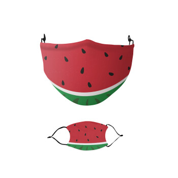 Καρπούζι, Μάσκα υφασμάτινη παιδική πολλαπλών στρώσεων με υποδοχή φίλτρου