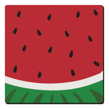 Καρπούζι, Τετράγωνο μαγνητάκι ξύλινο 6x6cm