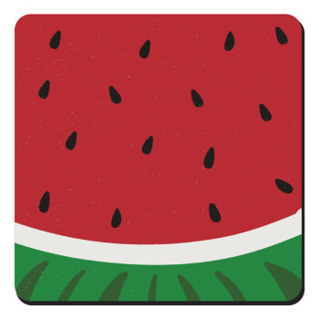 Καρπούζι, Τετράγωνο μαγνητάκι ξύλινο 9x9cm